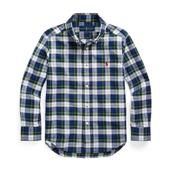 NWT Polo Ralph Lauren plaid poplin shirt size 6 - Picture 1 of 3